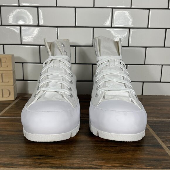 Converse Chuck Taylor All Star Lugged Hi Shoes Womens 11 White Platform Sneakers - Picture 3 of 13